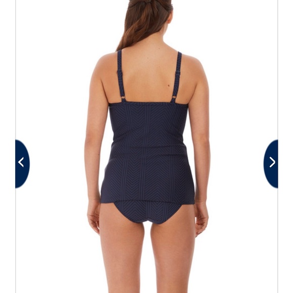 Fantasie NWT Long Island Navy Tankini Top size 36DD - Picture 3 of 13